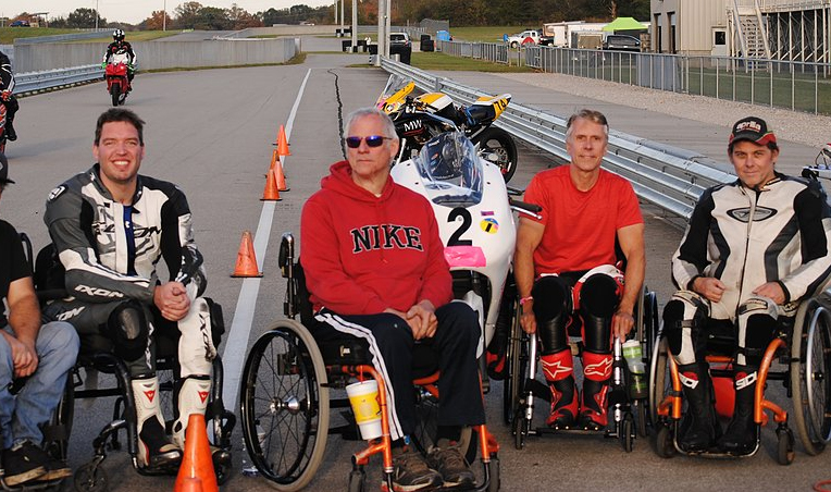 Disabled riders at the Bike Experience
