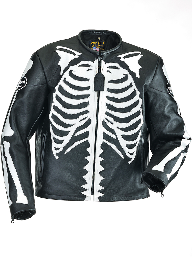 Bones Flat-Track Motorcycle Leather Jacket