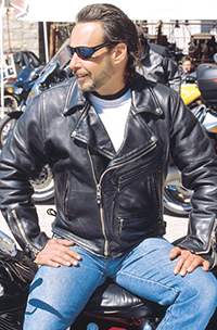 VINTAGE LEATHER BIKER