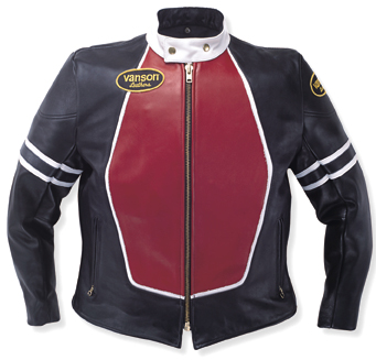 Competition Leather Vanson Motorcycle Race Jacket