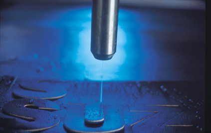 Vanson's water jet at work