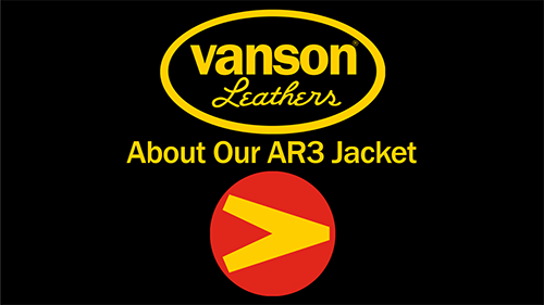 AR3 Armored Vanson Original Leather Motorcycle Jacket