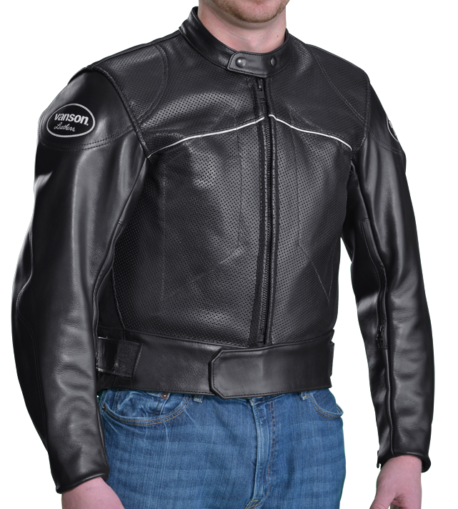 Lightning Cobra 2 SportRider Ventilated Leather Motorcycle Jacket