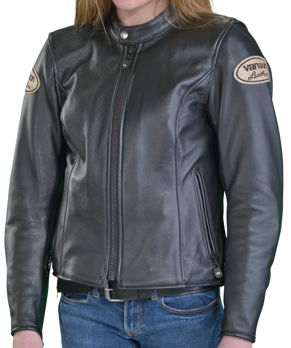 Ladies Drifter Leather Motorcycle Jacket