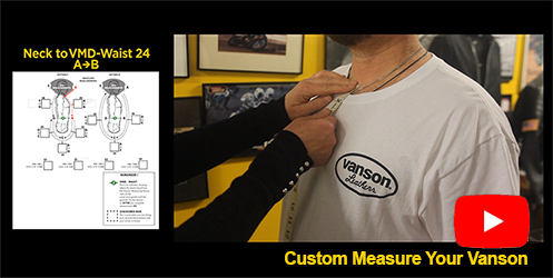 How to custom measure your Vanson suit