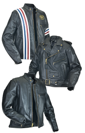 Vanson's mens leather jacket selection