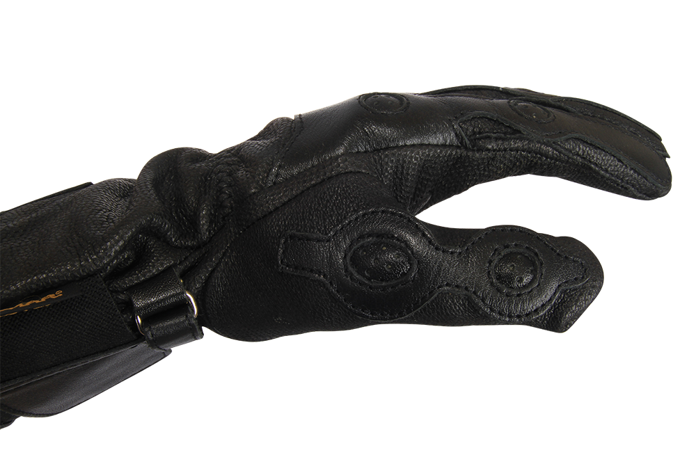 NS BLACK HOLE Natural Leather + RX7 Fabric Fishing Gloves V2 NO CUT Black  XL