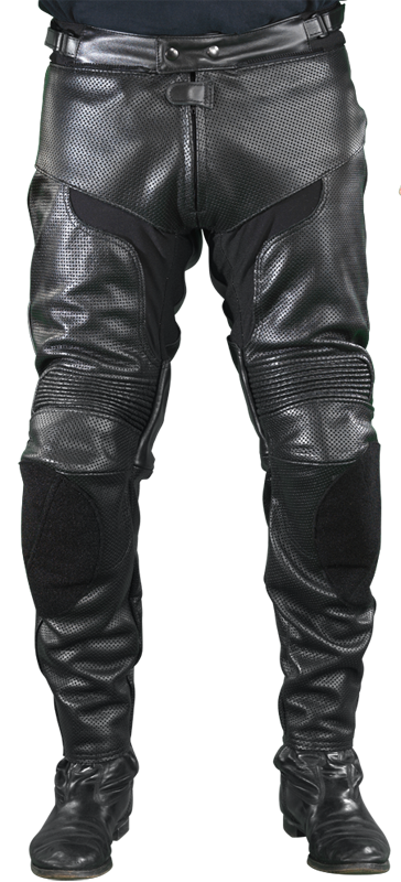 Traveler Pants Properf - Perforated Motorcycle Leather Riding Pants with CE  Approved F.A.S. Armor