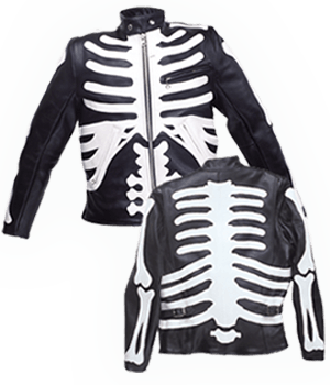 vanson leather skeleton jacket